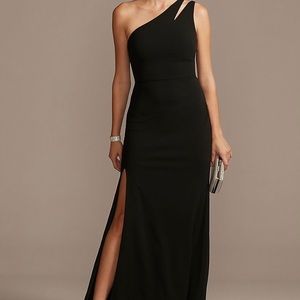 Stretch Crepe One-Shoulder Bridesmaid Dress